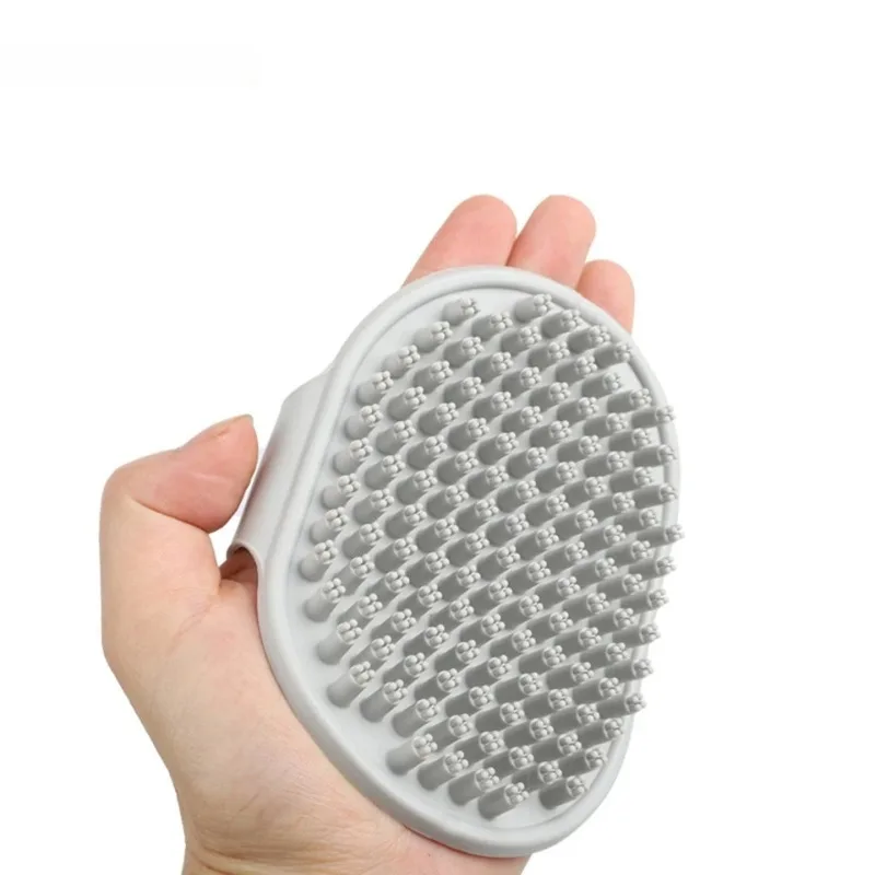 Pet Grooming Glove - ถุงมือกรูมมิ่งสำหรับสัตว์เลี้ยง แปรงหวีขนแมว ถุงมือกำจัดขนสัตว์ อุปกรณ์อาบน้ำสุนัข หวีสำหรับสัตว์
