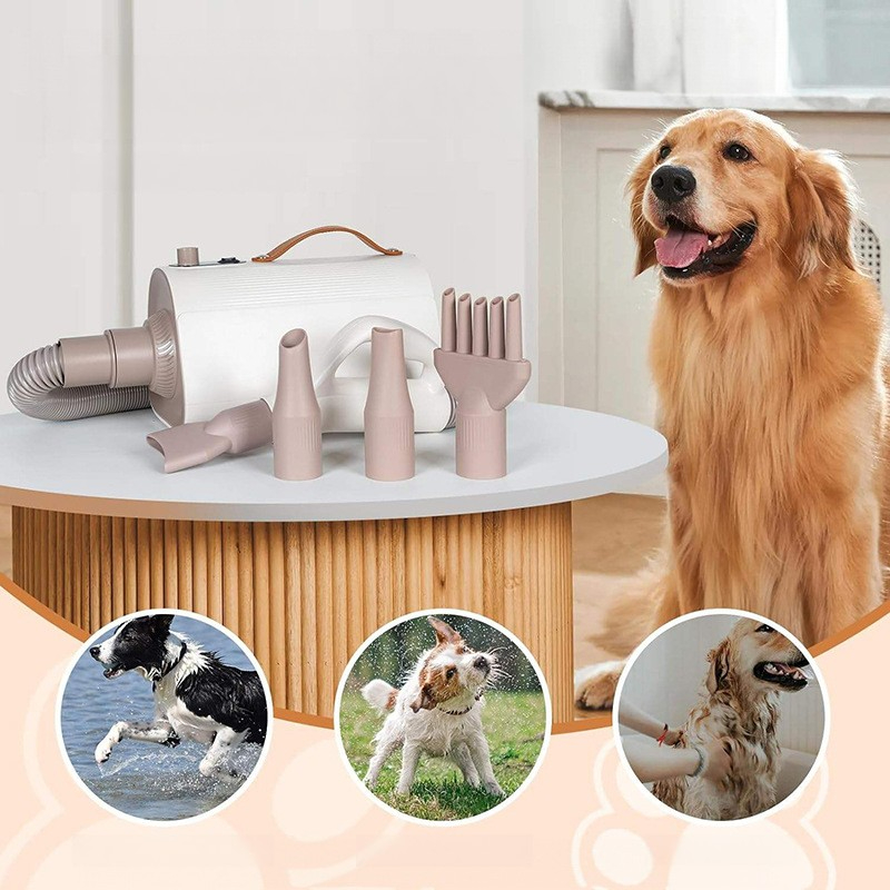 Pet Supplies For Less - เครื่องเป่าขนสัตว์เลี้ยง เสียงเบา หัวเป่าเปลี่ยนได้หลายหัว สำหรับสัตว์เลี้ยง อุปกรณ์ดูแลขน ที่เป่าขนแบบพกพา