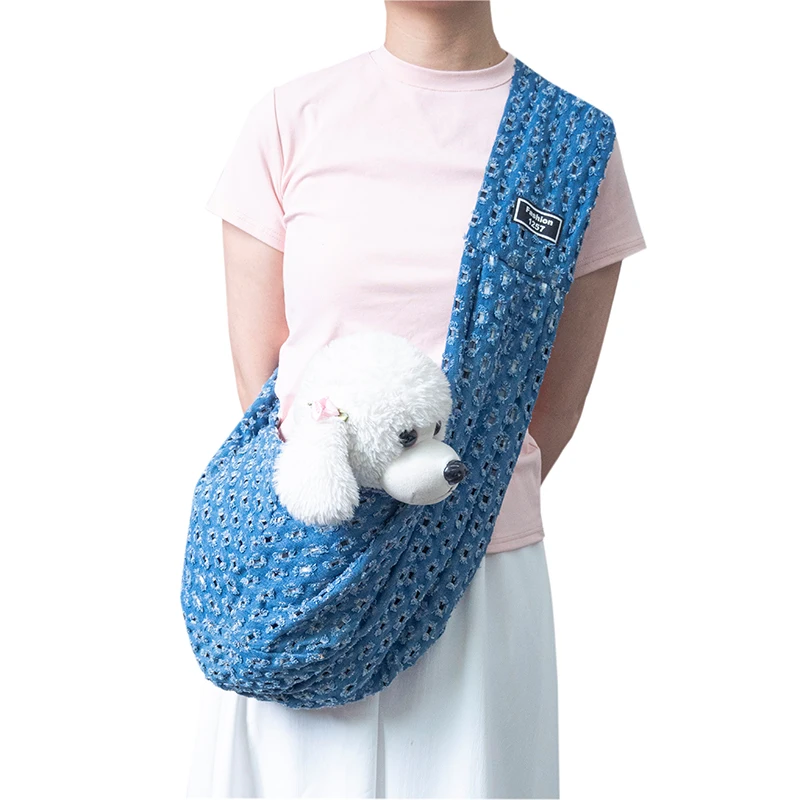 Pet Supplies For Less - ใหม่Breathableสุนัขกระเป๋าสัตว์เลี้ยงCrossbodyไหล่กระเป๋าเดินทางกลางแจ้งแบบพกพาCat Puppy Sling Bag Toteกระเป๋าถืออุปกรณ์