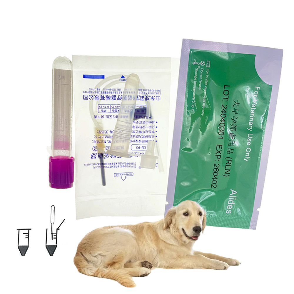 Pet Supplies Vending Machine - ชุดทดสอบการตั้งครรภ์สุนัขสัตว์เลี้ยงแบบมืออาชีพ1เซ็ต/ 5เซ็ตอุปกรณ์ผ่อนคลายอย่างรวดเร็วสำหรับทดสอบการตั้งครรภ์ก่อนคลอด