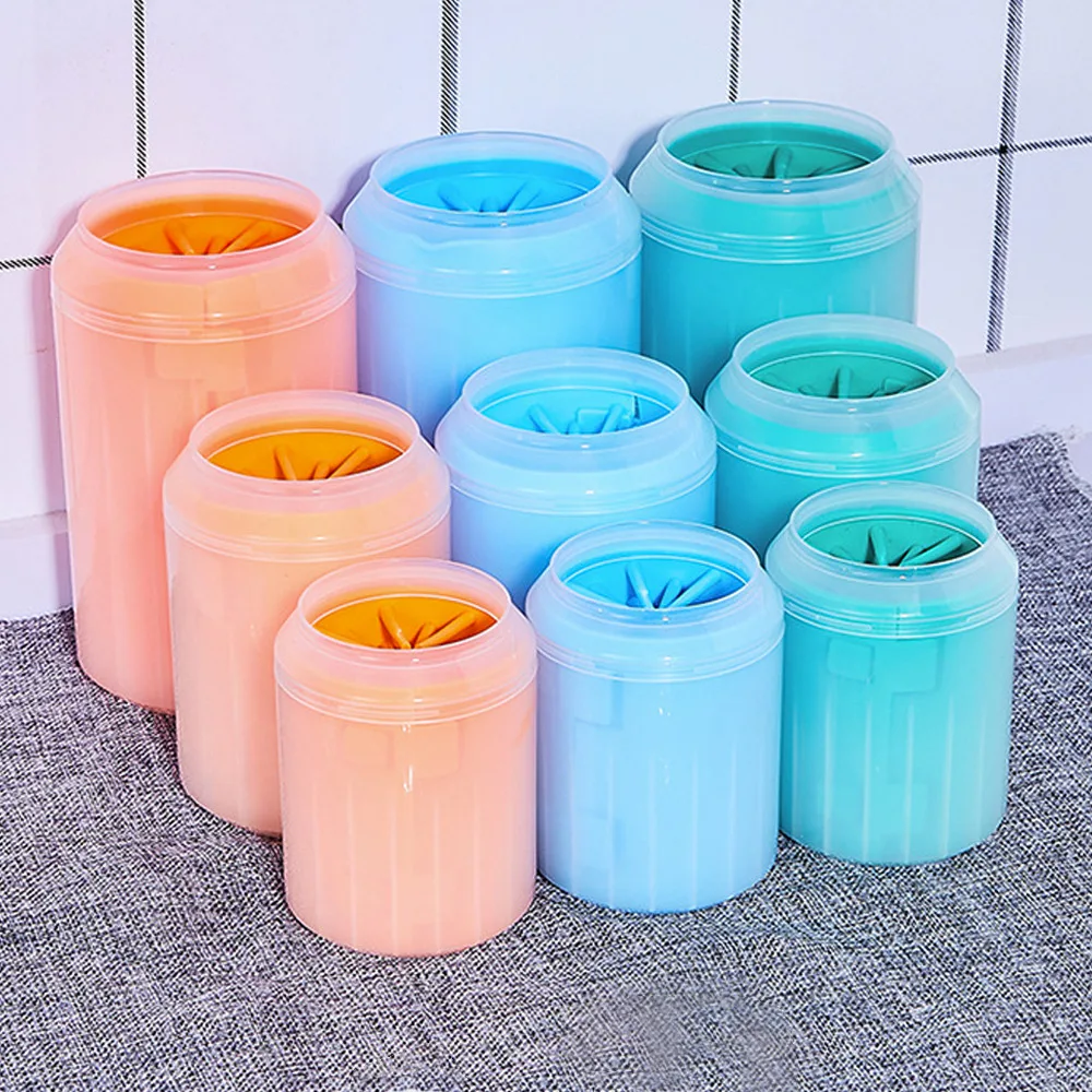 Pet Supplies Vending Machine - Paw Plunger สัตว์เลี้ยง Paw Cleaner ซิลิโคนทําความสะอาดเท้าถ้วยแบบพกพาแมวสุนัข