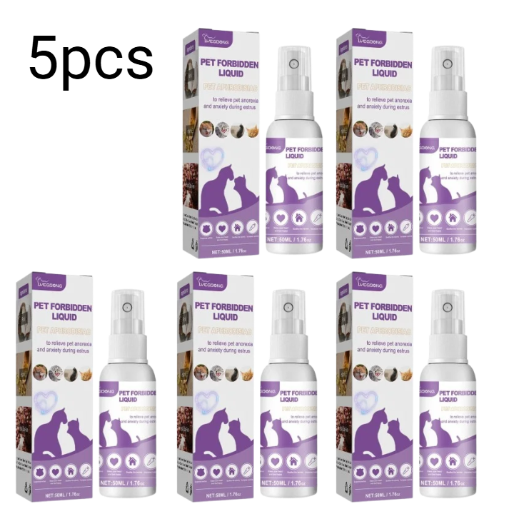 Pet Supplies Vending Machine - สเปรย์คลายกังวลสำหรับสัตว์เลี้ยง 1/3/5 ชิ้น ผลิตภัณฑ์สำหรับสัตว์เลี้ยง สเปรย์ฟีโรโมนช่วยลดความตึงเครียดในช่วงตั้งครรภ์ บรรเทาความวิตกกังวลในสัตว์เลี้ยง