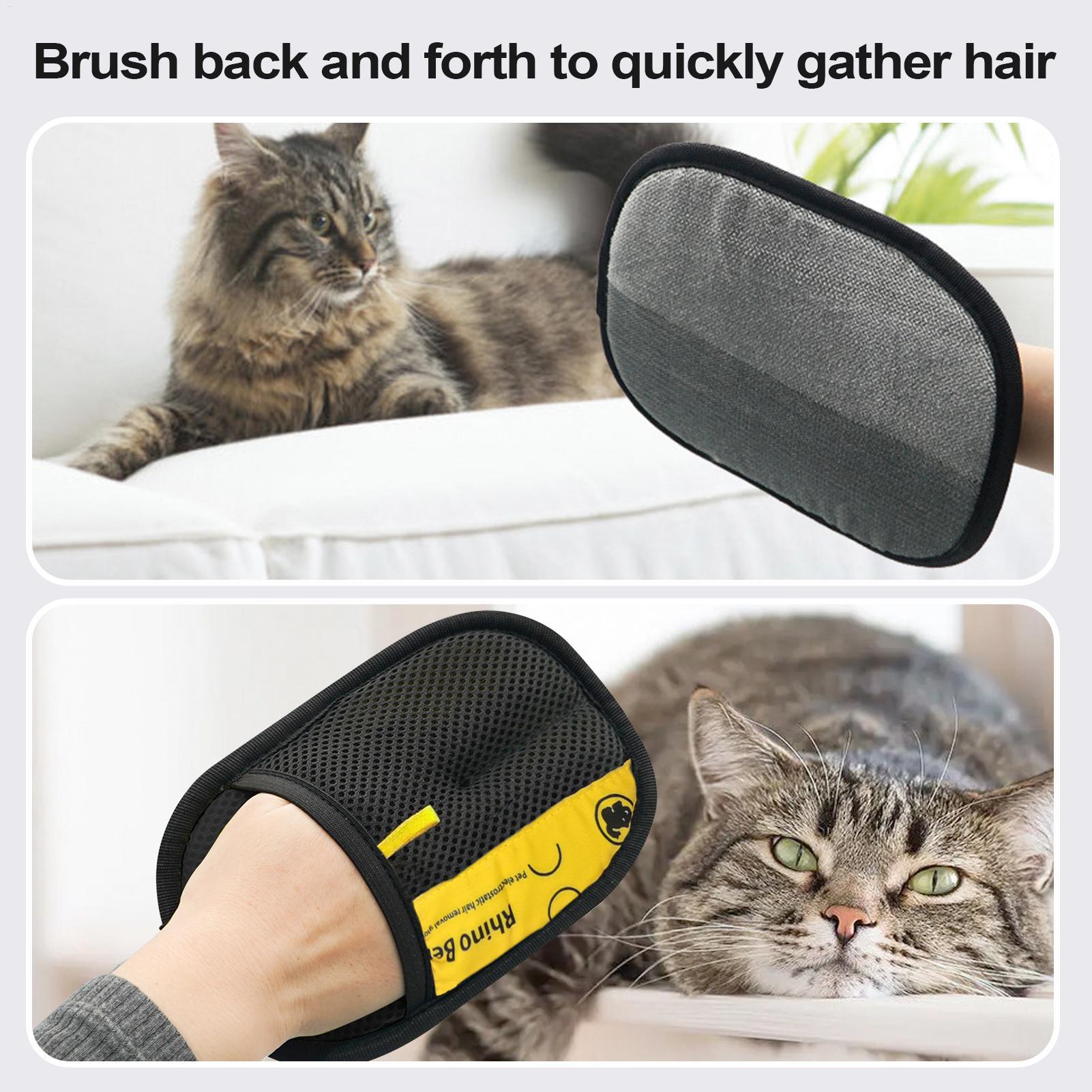 ถุงมือกรูมมิ่งสำหรับแมว 2 ชิ้น - Pet Grooming Glove บทวิจารณ์และราคา