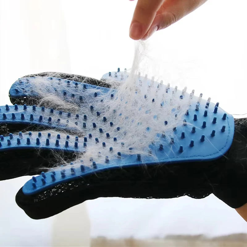 ถุงมือสัตว์เลี้ยง Cat Grooming - Pet Grooming Glove บทวิจารณ์และราคา