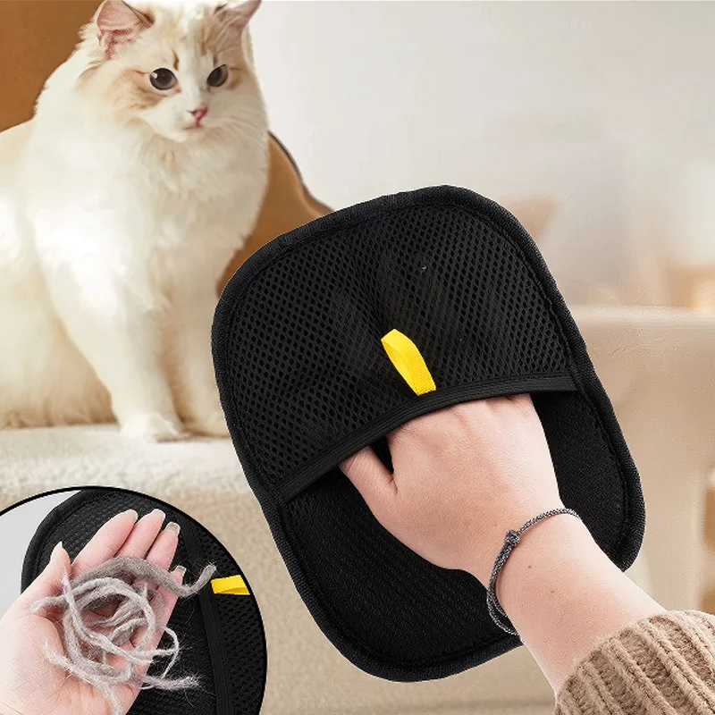 เครื่องมือกำจัดขนสัตว์เลี้ยงแบ - Pet Grooming Glove บทวิจารณ์และราคา