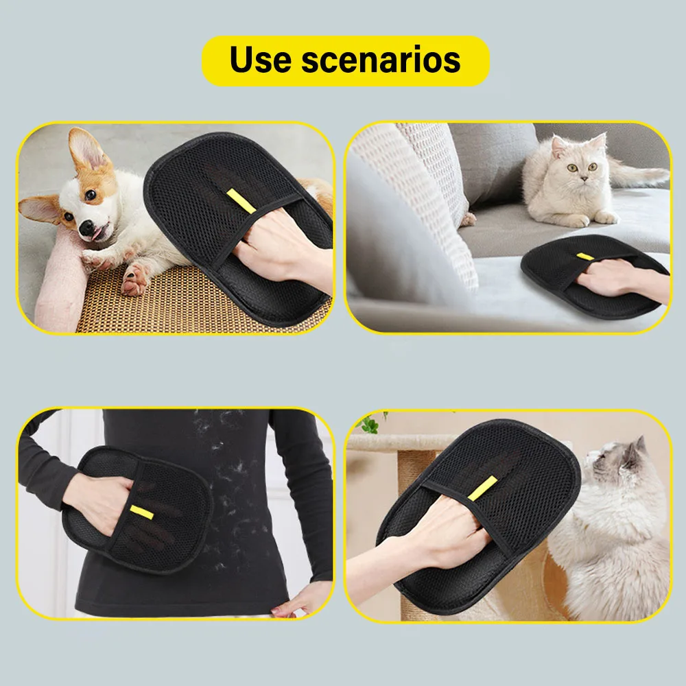 เครื่องมือกำจัดขนสัตว์เลี้ยงแบ - Pet Grooming Glove บทวิจารณ์และราคา