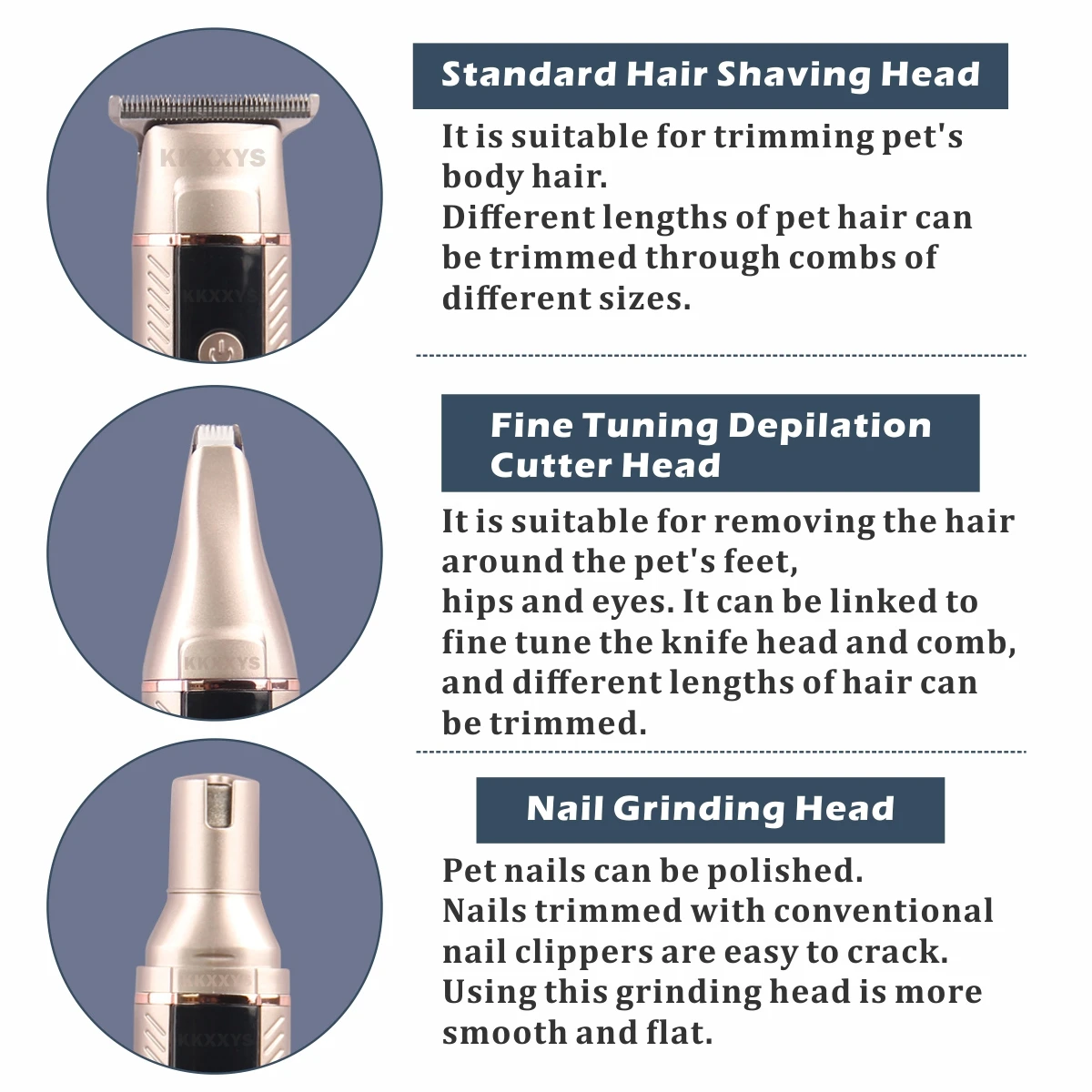 สัตว์เลี้ยงผมTrimmer 3in1 อาชี - Pet Supplies For Less บทวิจารณ์และราคา