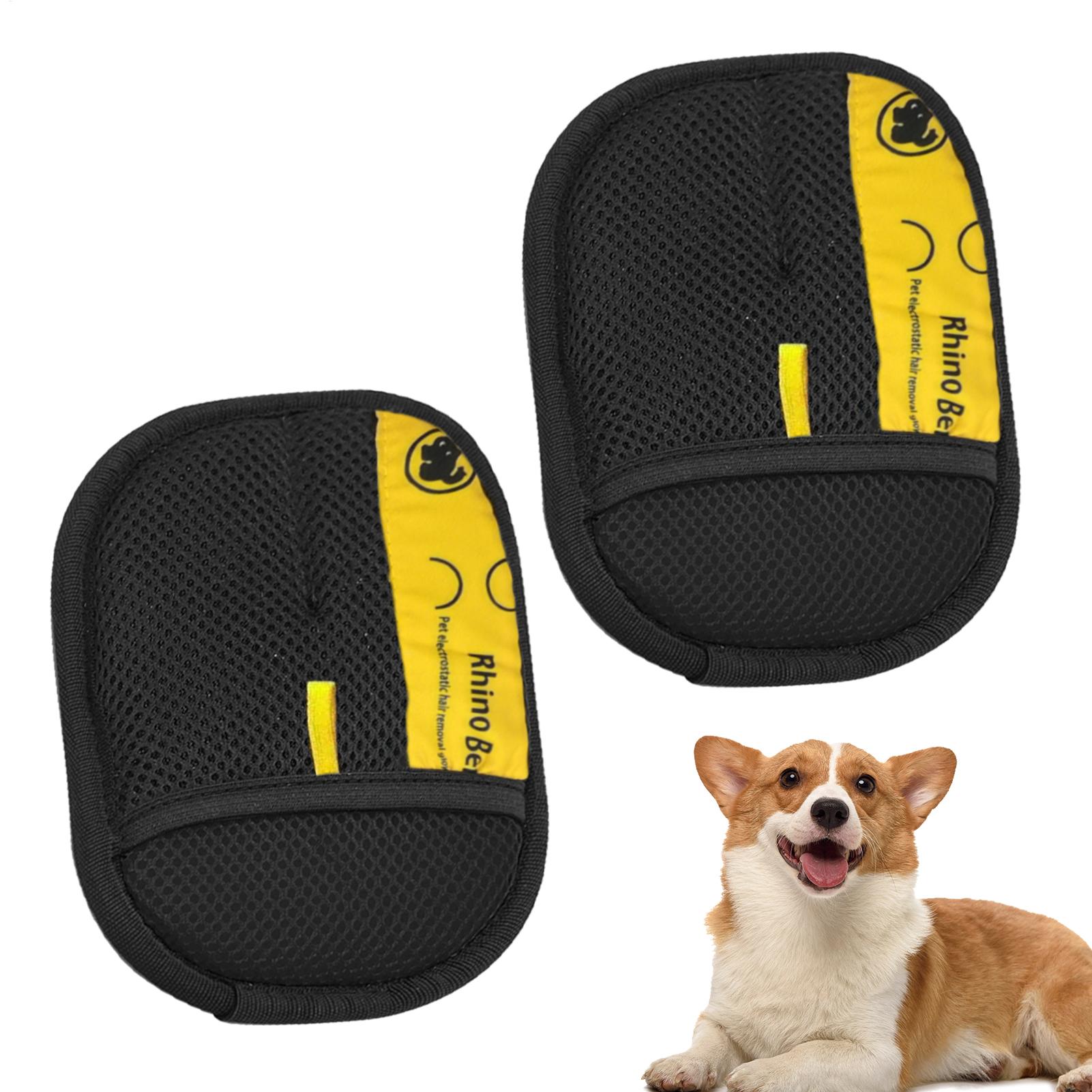 ถุงมือกำจัดขนสัตว์เลี้ยงแบบป้อ - Pet Grooming Glove บทวิจารณ์และราคา